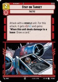 Stay on Target - Jump to Lightspeed - Star Wars: Unlimited card