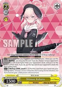 Shimoe Koharu - Blue Archive - Weiss Schwarz card