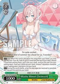 Mizuha Mimori (Swimsuit) - Blue Archive - Weiss Schwarz card