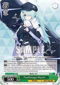 Tsuchinaga Hiyori - Blue Archive - Weiss Schwarz card