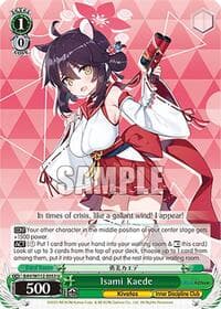 Isami Kaede - Blue Archive - Weiss Schwarz card