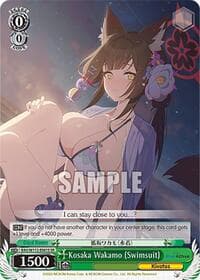 Kosaka Wakamo (Swimsuit) (SR) - Blue Archive - Weiss Schwarz card