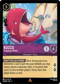 Kuzco - Temporary Whale - Archazia's Island - Disney Lorcana card
