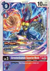 Arresterdramon: Superior Mode - World Convergence - Digimon Card Game card