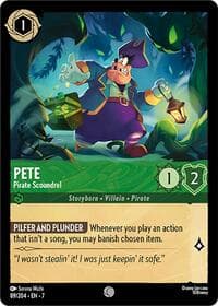 Pete - Pirate Scoundrel - Archazia's Island - Disney Lorcana card