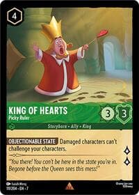 King of Hearts - Picky Ruler - Archazia's Island - Disney Lorcana card