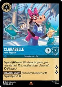 Clarabelle - News Reporter - Archazia's Island - Disney Lorcana card