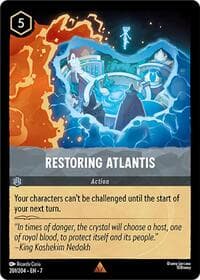 Restoring Atlantis - Archazia's Island - Disney Lorcana card
