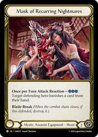Mask of Recurring Nightmares (Golden) - FAB225 - Flesh and Blood: Promo Cards - Flesh and Blood TCG card