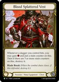 Blood Splattered Vest (Golden) - FAB293 - Flesh and Blood: Promo Cards - Flesh and Blood TCG card