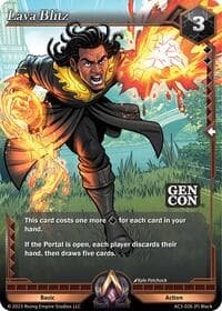 Lava Blitz (Gen Con Promo) - Unrivaled - Alpha Clash card