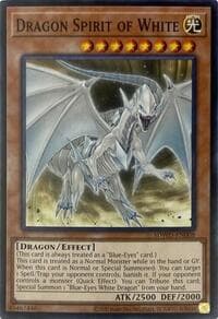 Dragon Spirit of White (Unlimited Misprint) - Structure Deck: Blue-Eyes White Destiny - YuGiOh card