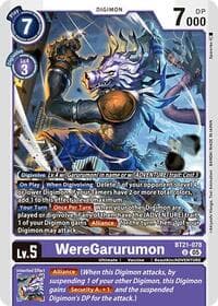WereGarurumon - World Convergence - Digimon Card Game card