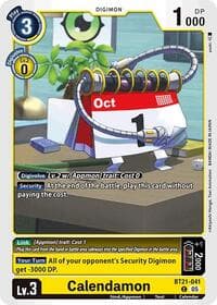 Calendamon - World Convergence - Digimon Card Game card