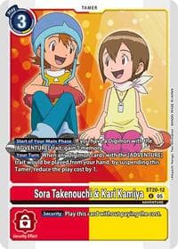 Sora Takenouchi & Kari Kamiya - Starter Deck 20: Protector of Light - Digimon Card Game card