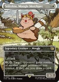 Stiltzkin, Moogle Merchant (Borderless) - FINAL FANTASY - Magic: The Gathering card