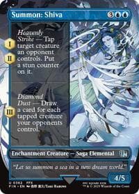 Summon: Shiva (Borderless) - FINAL FANTASY - Magic: The Gathering card