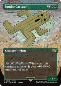 Jumbo Cactuar (Borderless) - FINAL FANTASY - Magic: The Gathering card