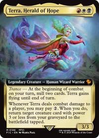 Terra, Herald of Hope (Extended Art) - Commander: FINAL FANTASY - Magic: The Gathering card