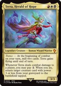 Terra, Herald of Hope (Surge Foil) - Commander: FINAL FANTASY - Magic: The Gathering card