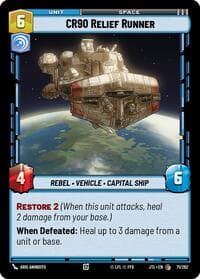 CR90 Relief Runner - Jump to Lightspeed - Star Wars: Unlimited card