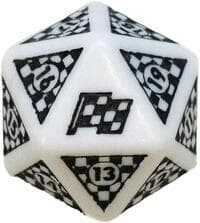 Magic: The Gathering Aetherdrift Finish Line Bundle Spindown Life Counter - Wizards of the Coast Dice - Life Counters card