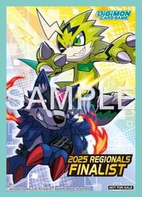 Digimon Card Game Official Sleeves - 25-26 Regionals (5-Pack) - Bandai Card Sleeves - Card Sleeves card