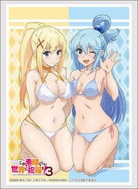 Bushiroad Sleeve Collection HG Vol.4466: KonoSuba 3 - Aqua & Darkness Swimsuit ver. (60-Pack) - Bushiroad Card Sleeves - Card Sleeves card