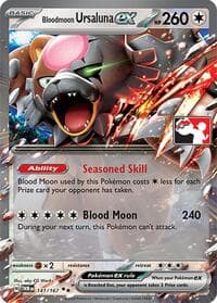 Bloodmoon Ursaluna ex - Prize Pack Series Cards - Pokemon card