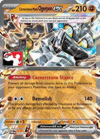 Cornerstone Mask Ogerpon ex - Prize Pack Series Cards - Pokemon card