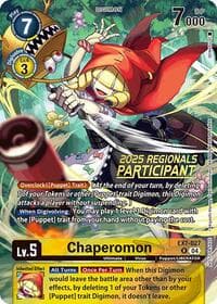 Chaperomon (2025 Regionals Participant) - Digimon LIBERATOR - Digimon Card Game card