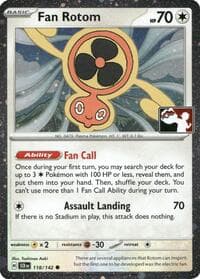 Fan Rotom - 118/142 (Cosmos Holo) - Prize Pack Series Cards - Pokemon card