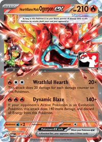 Hearthflame Mask Ogerpon ex - Prize Pack Series Cards - Pokemon card
