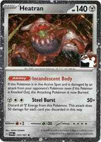 Heatran - 123/167 (Cosmos Holo) - Prize Pack Series Cards - Pokemon card