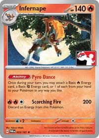 Infernape - Prize Pack Series Cards - Pokemon card