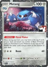 Metang - 114/162 (Cosmos Holo) - Prize Pack Series Cards - Pokemon card