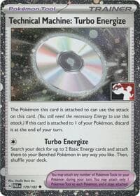 Technical Machine: Turbo Energize - 179/182 (Cosmos Holo) - Prize Pack Series Cards - Pokemon card