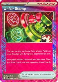 Unfair Stamp - Prize Pack Series Cards - Pokemon card