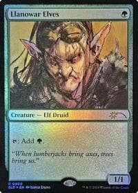 Llanowar Elves (0800) (Rainbow Foil) - Secret Lair Drop Series - Magic: The Gathering card
