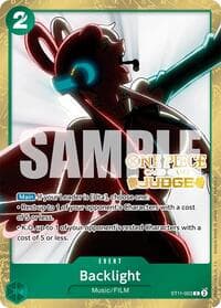 Backlight (Judge Pack Vol. 5) - One Piece Promotion Cards - One Piece Card Game card