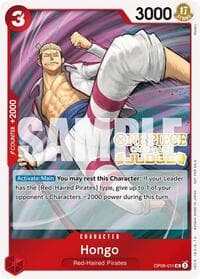 Hongo (Judge Pack Vol. 5) - One Piece Promotion Cards - One Piece Card Game card