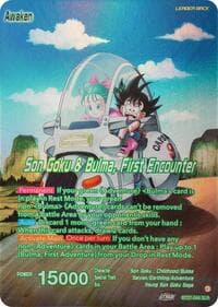 Son Goku // Son Goku & Bulma, First Encounter (SLR) - History of Z - Dragon Ball Super: Masters card