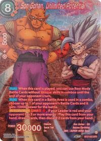 Son Gohan, Unlimited Potential (SPR) - History of Z - Dragon Ball Super: Masters card