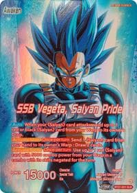 Vegeta // SSB Vegeta, Saiyan Pride (SLR) - History of Z - Dragon Ball Super: Masters card