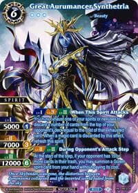 Great Aurumancer Synthetria (Textured) - Battle Spirits Saga Promo Cards - Battle Spirits Saga card