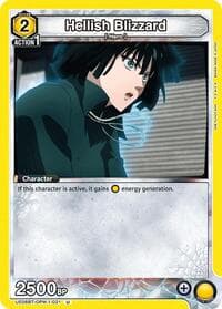 Hellish Blizzard (021) - UE06BT: One Punch Man - Union Arena card