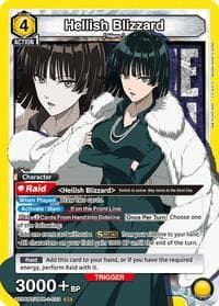 Hellish Blizzard (023) - UE06BT: One Punch Man - Union Arena card