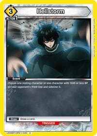 Hellstorm - UE06BT: One Punch Man - Union Arena card