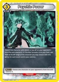Psychic Power - UE06BT: One Punch Man - Union Arena card