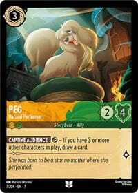 Peg - Natural Performer - Archazia's Island - Disney Lorcana card